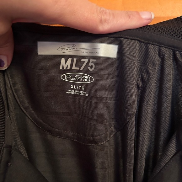 Greg Norman Collection Dark Polo Shirt - Picture 3 of 4